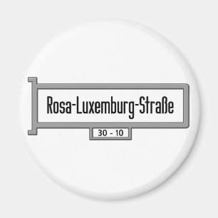 Imã Sinal de rua de Rosa-Luxemburg-Strasse, Berlim
