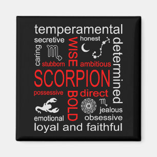 Imã Sinal de Scorpion Zodiac