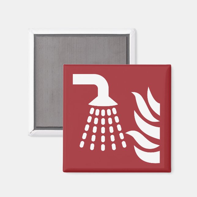 Imã Sinal de Segurança do Aplicador de Nevoeiro da Águ (Front/Back)