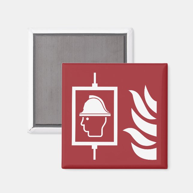 Imã Sinal de Segurança dos Bombeiros (Front/Back)