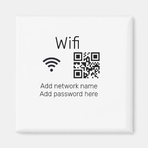 Imã Sinal de senha Wifi adicionar código Q R aqui deta