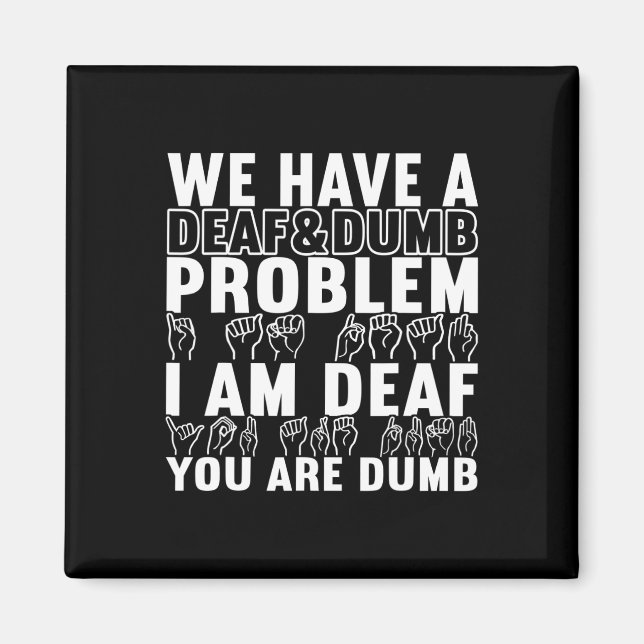 Imã Sinal de Sinal Americano Sensibilização Deficiente (Frente)