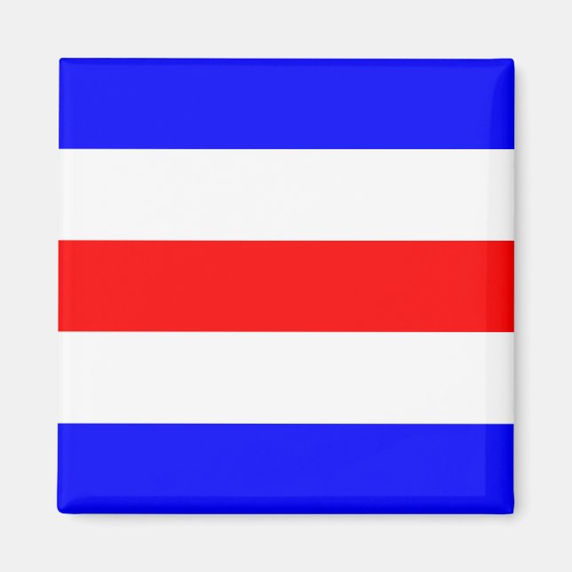 Imã Sinal de Sinalizador Náutico - Letra C (Charlie) (Frente)