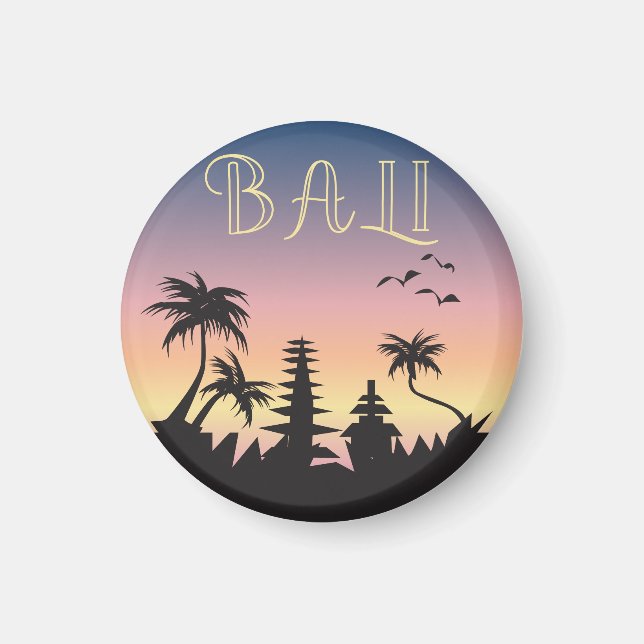 Imã Sinal de Turismo da Ilha de Bali (Frente)