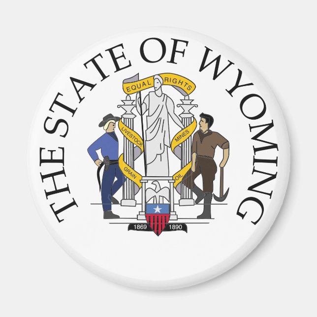 Imã sinal de Wyoming (Frente)