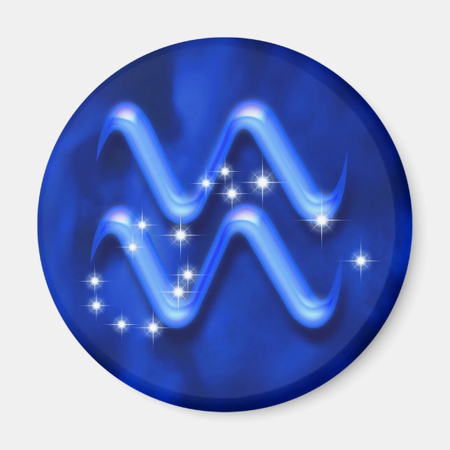 Imã Sinal de Zodiac Aquarius (Frente)