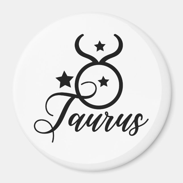 Imã Sinal de Zodiac Taurus (Frente)