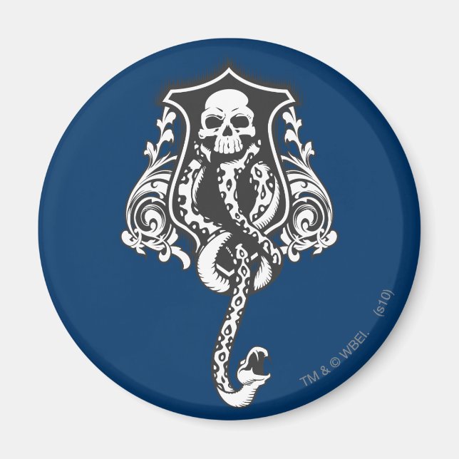 Imã Sinal do Harry Potter | Marca Negra (Frente)