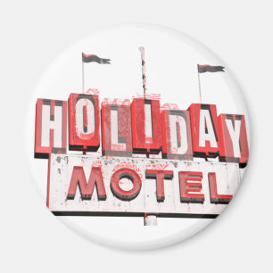 Imã Sinal do motel de Hollywood do vintage