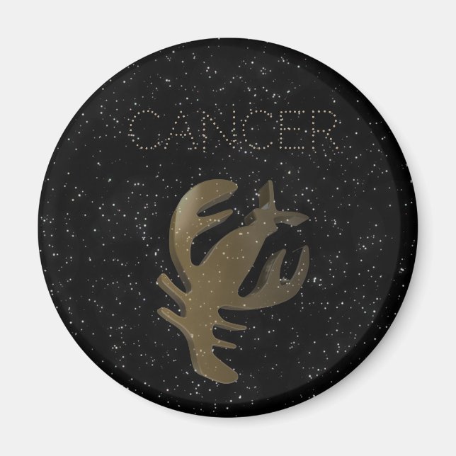 Imã sinal do ouro do cancer (Frente)