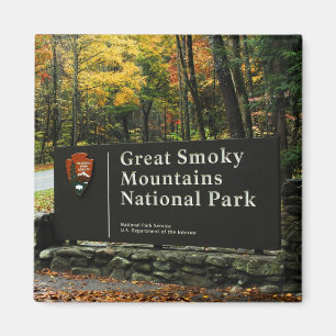 Imã Sinal do outono do parque nacional de Great Smoky
