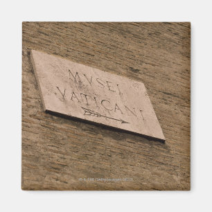 Imã Sinal dos museus do vaticano, Roma, Italia