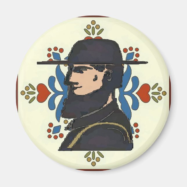 Imã Sinal Hex Neerlandês da Pensilvânia (Frente)