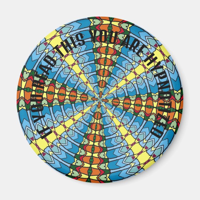 Imã Sinal Hex Neerlandês Primavera Verde e Azul (Frente)