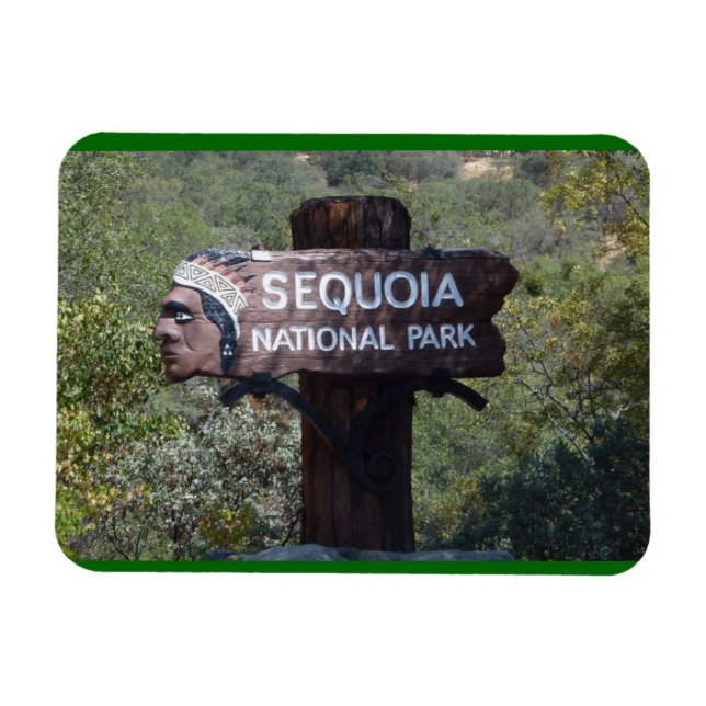 Ímã Sinal Histórico, Parque Nacional Sequoia (Horizontal)