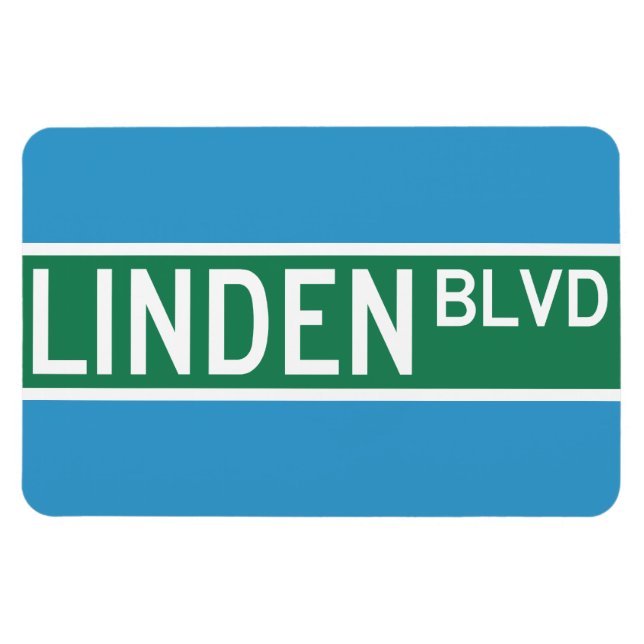 Ímã Sinal Linden Boulevard (Horizontal)