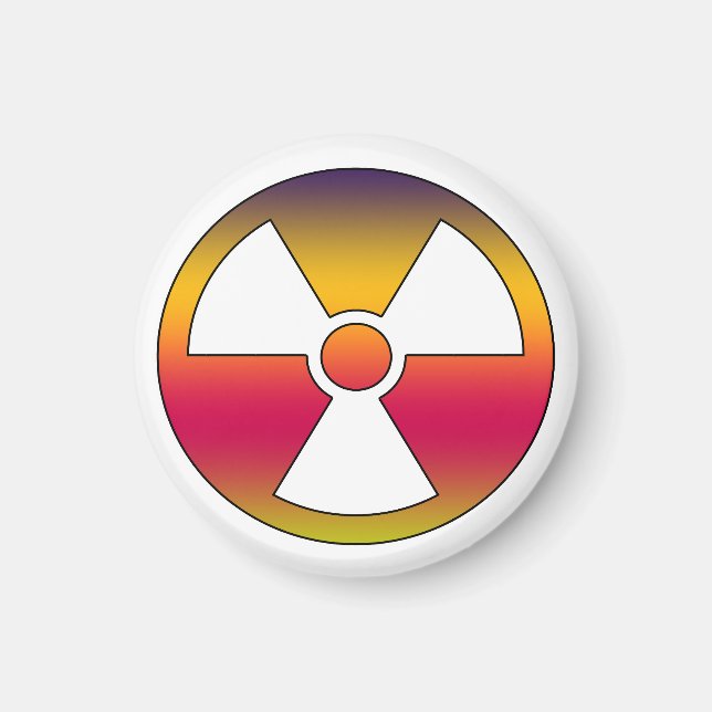 Imã Sinal radioativo nuclear (Frente)
