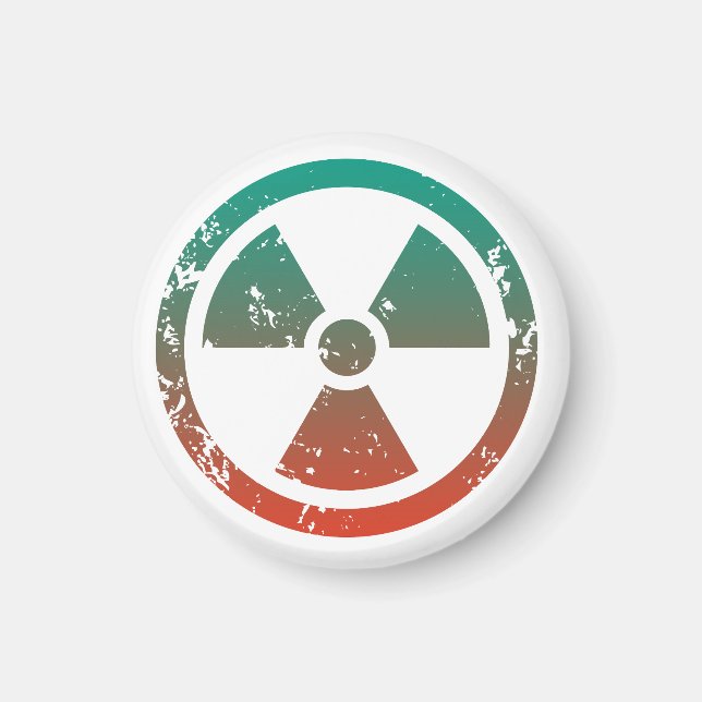 Imã Sinal radioativo nuclear (Frente)