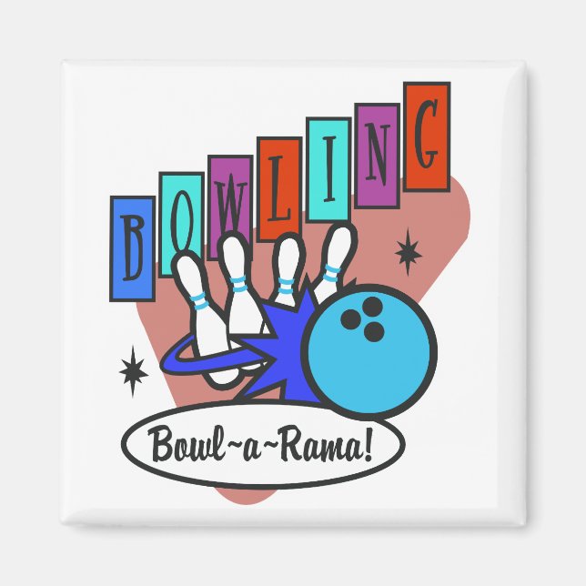 Imã sinal retro bowl-a-rama (Frente)