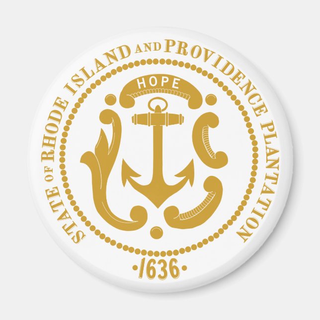 Imã Sinal Rhode Island (Frente)