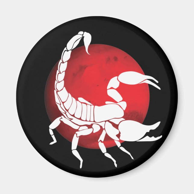 Imã Sinal Scorpio Zodiac (Frente)