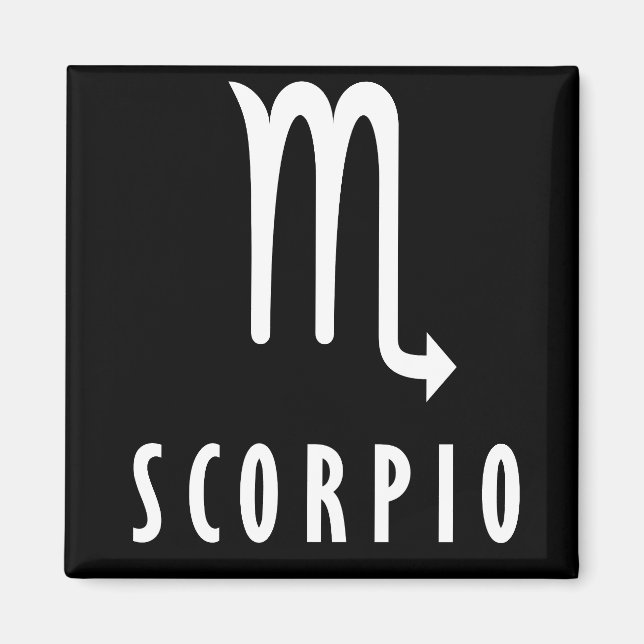 Imã Sinal Scorpio zodiac (Frente)
