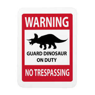 Ímã Sinal Sem Passagem (Triceratops)
