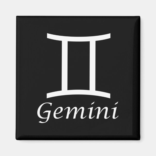 Imã Sinal Zodiac "Gemini" (Frente)