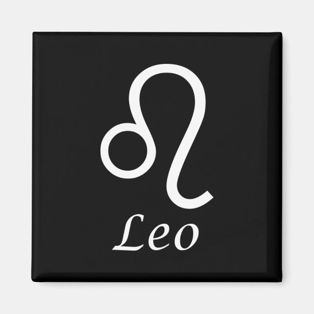 Imã Sinal Zodiac "Leo" (Frente)