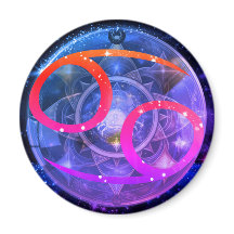 Sinal Zodíaco do Cancer Redondo