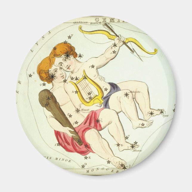 Imã Sinal Zodíaco: Gemini (Frente)