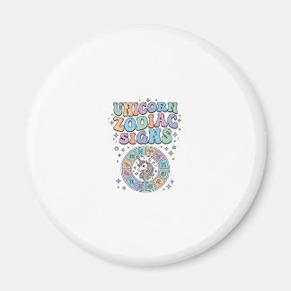 Imã Sinal Zodíaco Unicórnio Desenho Vetorial Kawaii_1