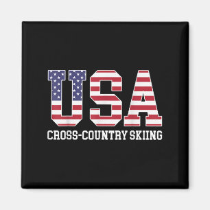 Imã Sinalizador Americano Skier - Esqui Cruzado dos Es