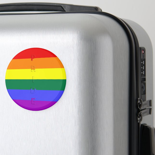 Imã Sinalizador arco-íris do orgulho LGBT (In Situ (Luggage))