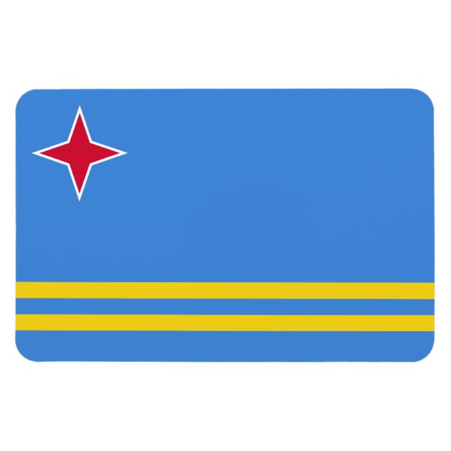 Ímã Sinalizador Aruba (Horizontal)