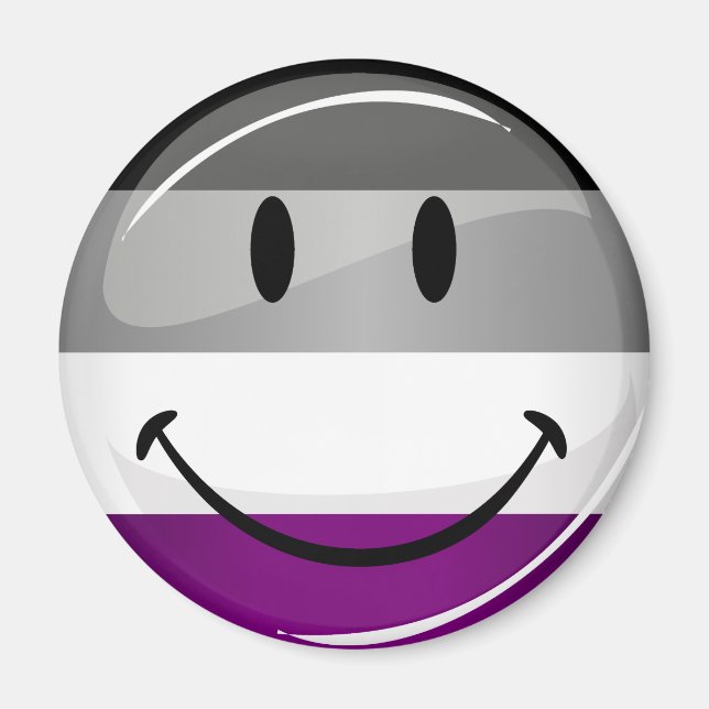 Imã Sinalizador Asexual Ronda Feliz (Frente)