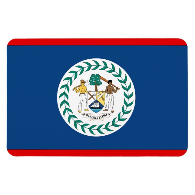 Ímã Sinalizador Belize (Horizontal)