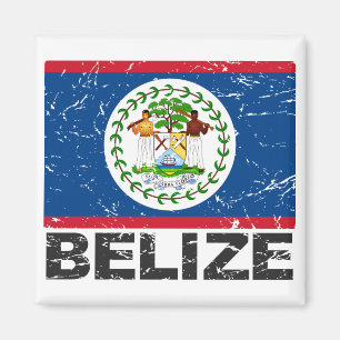Imã Sinalizador Belize Vintage
