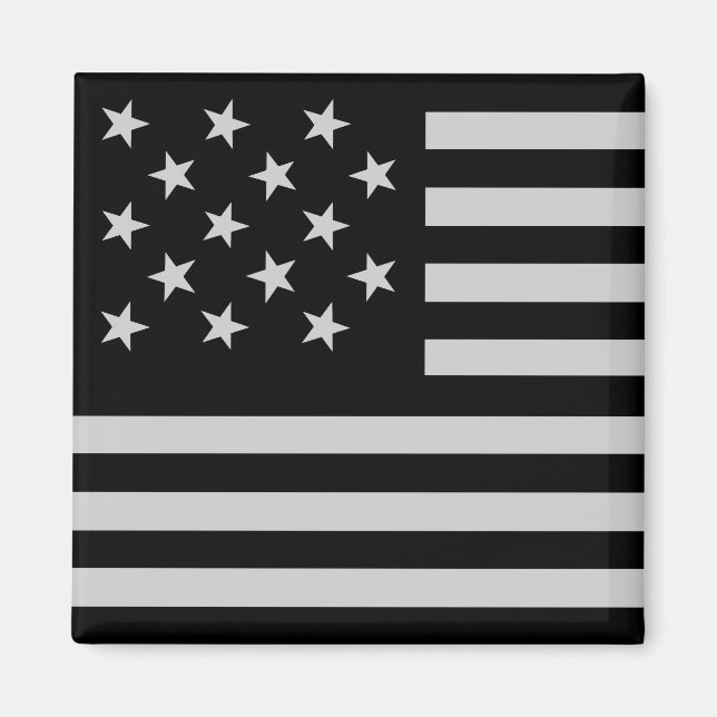 Imã Sinalizador Black Star Spanged Banner America (Frente)