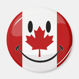 Imã Sinalizador Canadiano brilhante sorridente