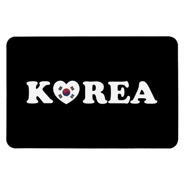 Ímã Sinalizador Coração de Amor da Coreia (Horizontal)