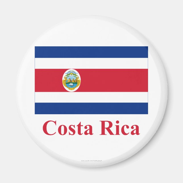 Imã Sinalizador Costa Rica com Nome (Frente)
