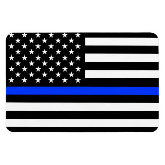 Ímã Sinalizador da Polícia de Linha Azul-Fino