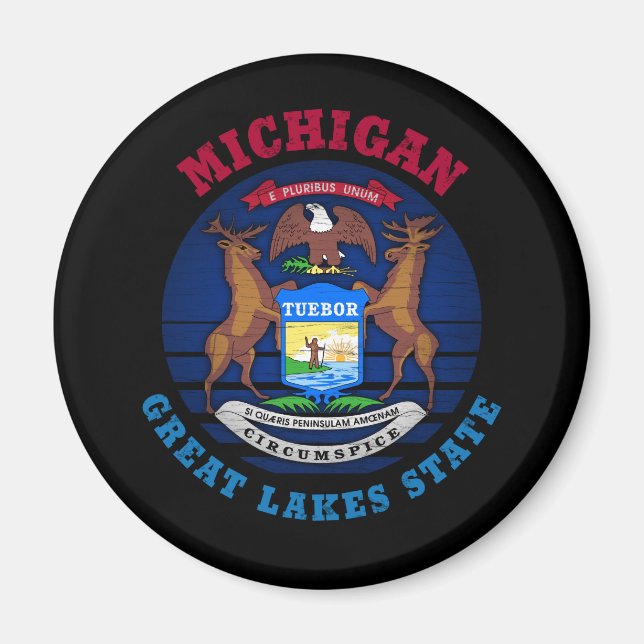IMÃ SINALIZADOR DE ESTADO DO EXCELENTE MICHIGAN (Frente)
