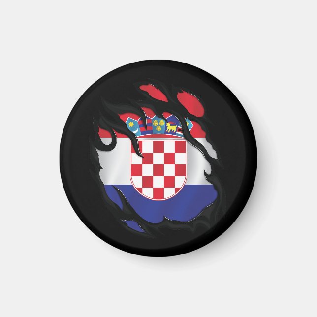 Imã Sinalizador De Êxito Da Croácia (Frente)