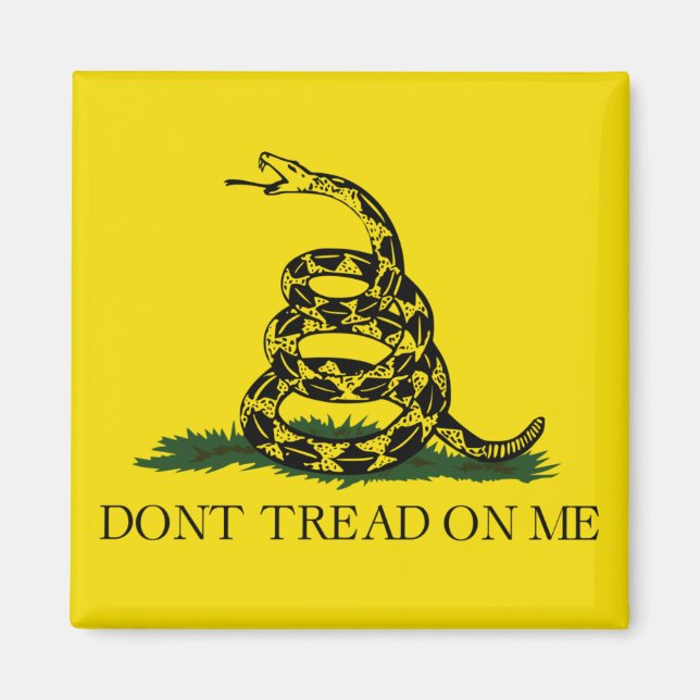 Imã Sinalizador de Gadsden (Não Piso em Mim) (Sinaliza (Frente)