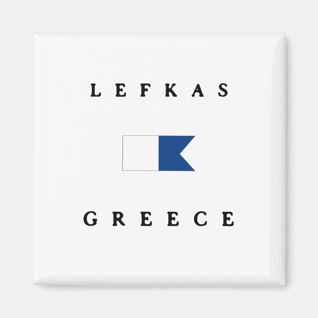 Imã Sinalizador de Grécia Alpha da Lefkas (Frente)