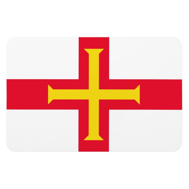 Ímã Sinalizador de Guernesey (Horizontal)