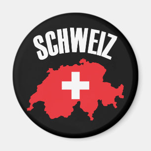 Imã Sinalizador de Mapa de Suiça Schweiz