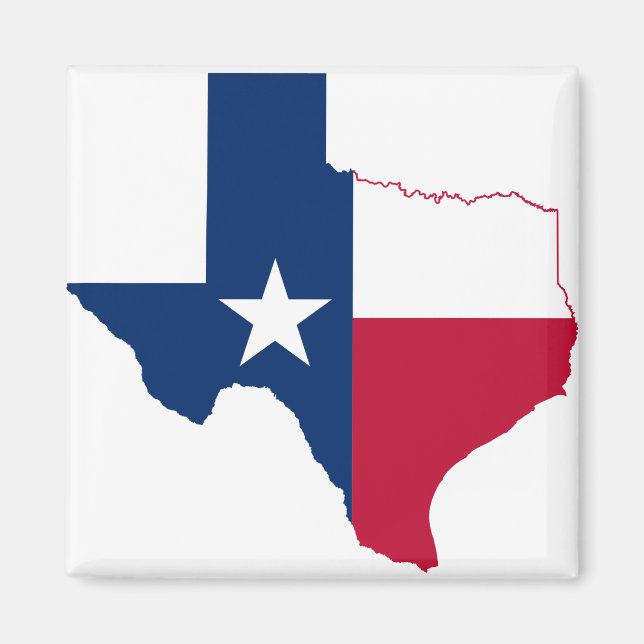 Imã Sinalizador de mapa do Texas (Frente)